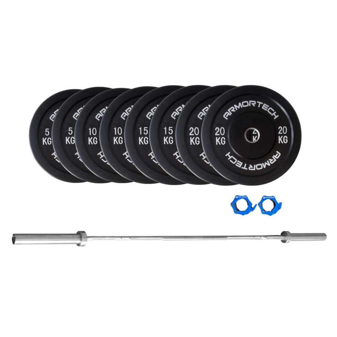 120kg Black Bumper Men's Power Package