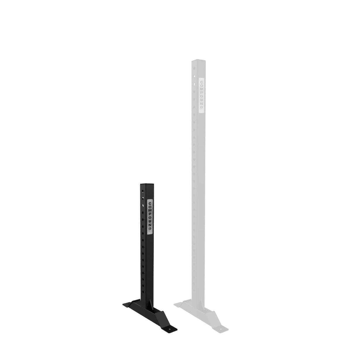 Modular Racking - Upright Bar - Front View - Compound Fitness Equipment