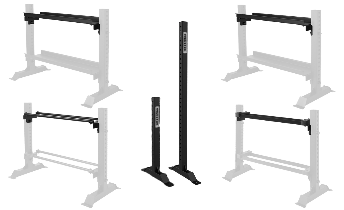 Modular Racking - Upright Bar - Detail View - Compound Fitness Equipment