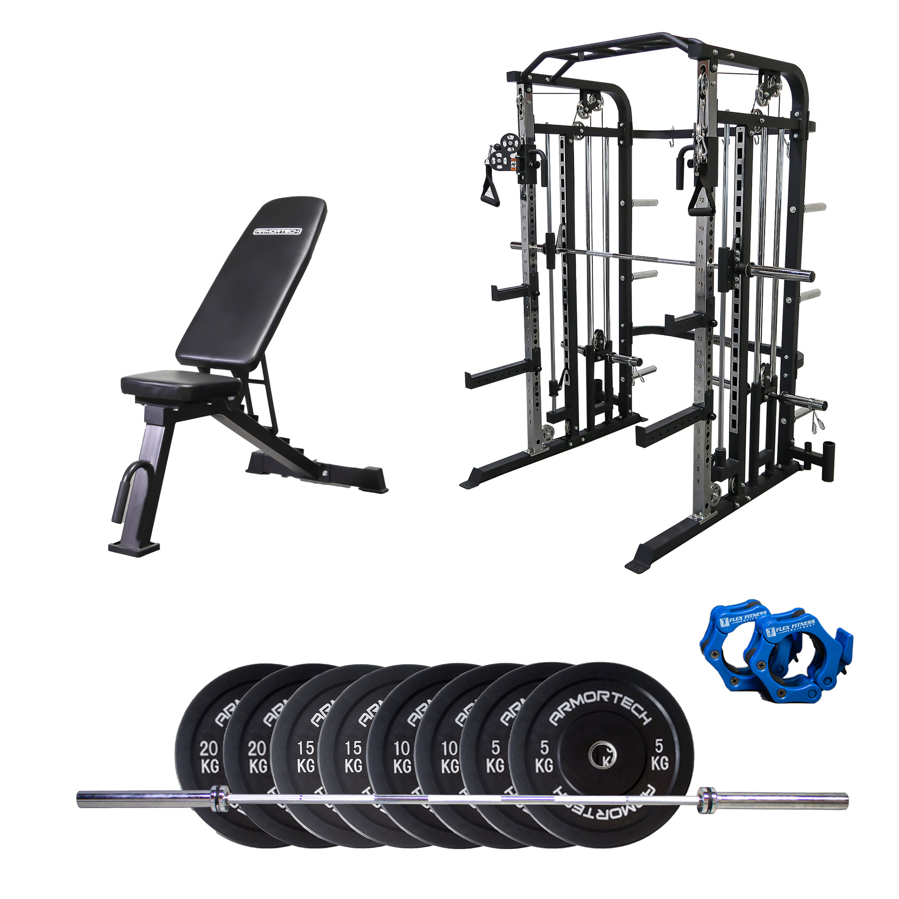 HASHTAG FITNESS adjustable 5 in 1 gym bench height 29 to 54 bench press  for home gym incline decline bench