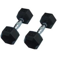 Working out with Hex Dumbbells