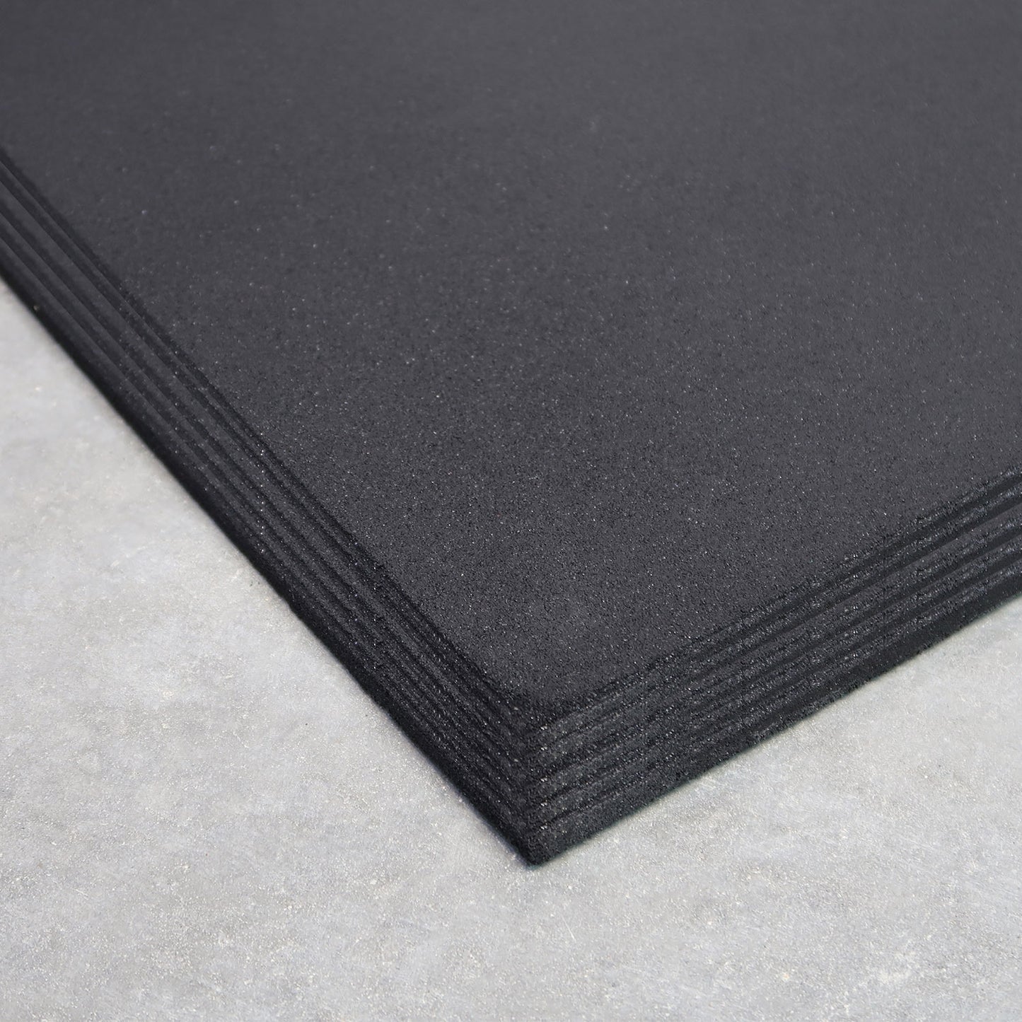 10 Pack (10mm / Black) Rubber Gym Flooring Mats