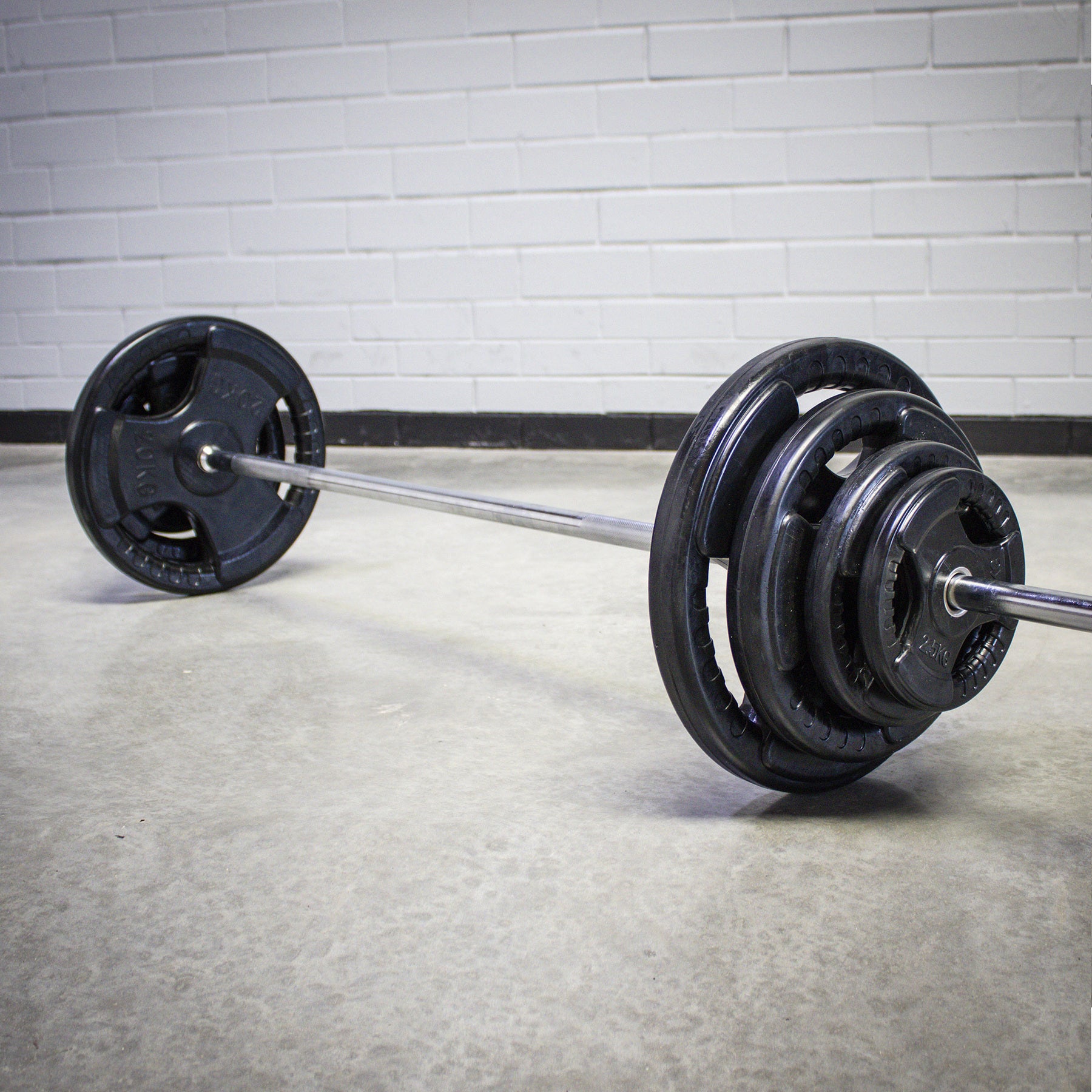 Barbell and rubber weight set hotsell