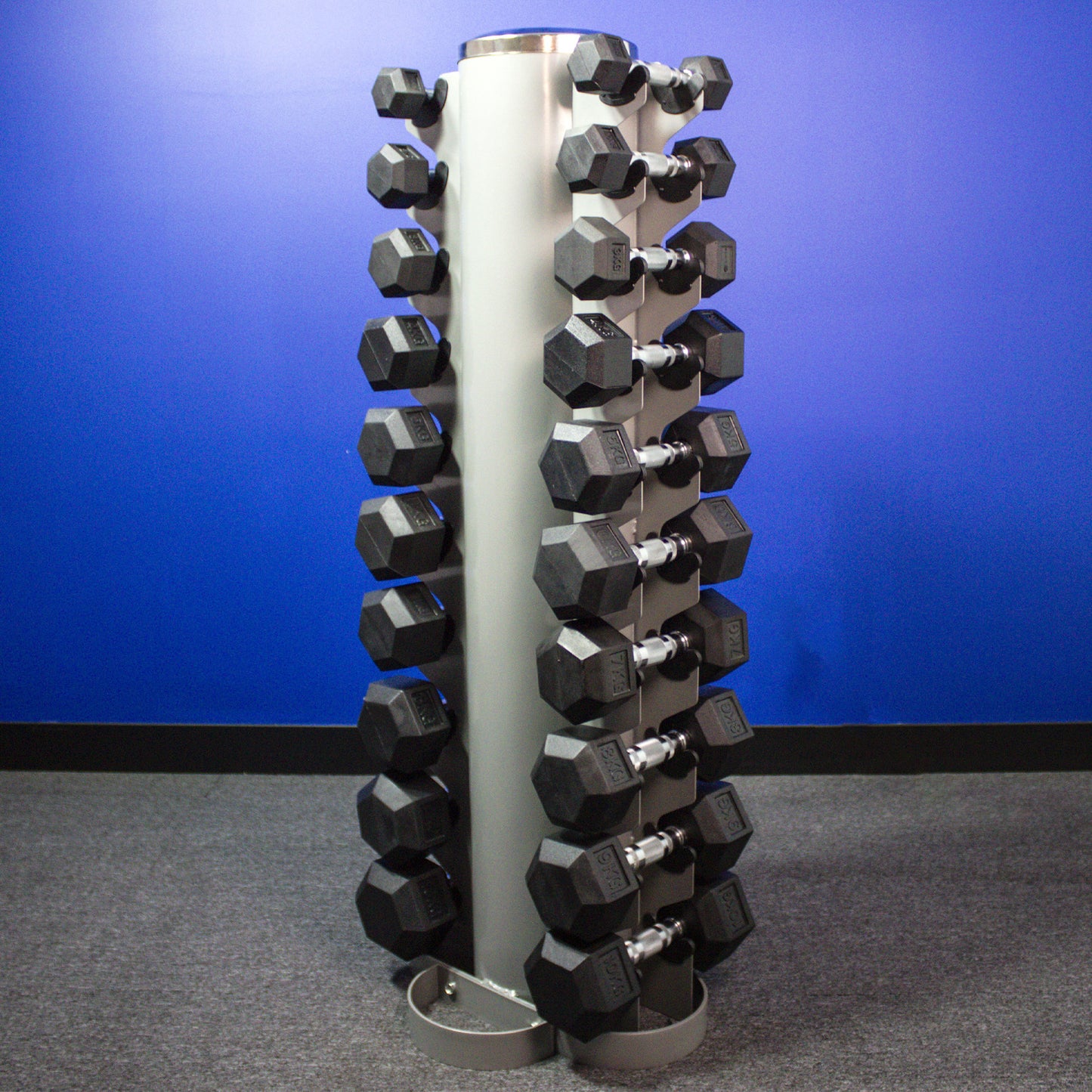 Hex Dumbbell: Starter with Vertical Tree (1kg to 10kg)