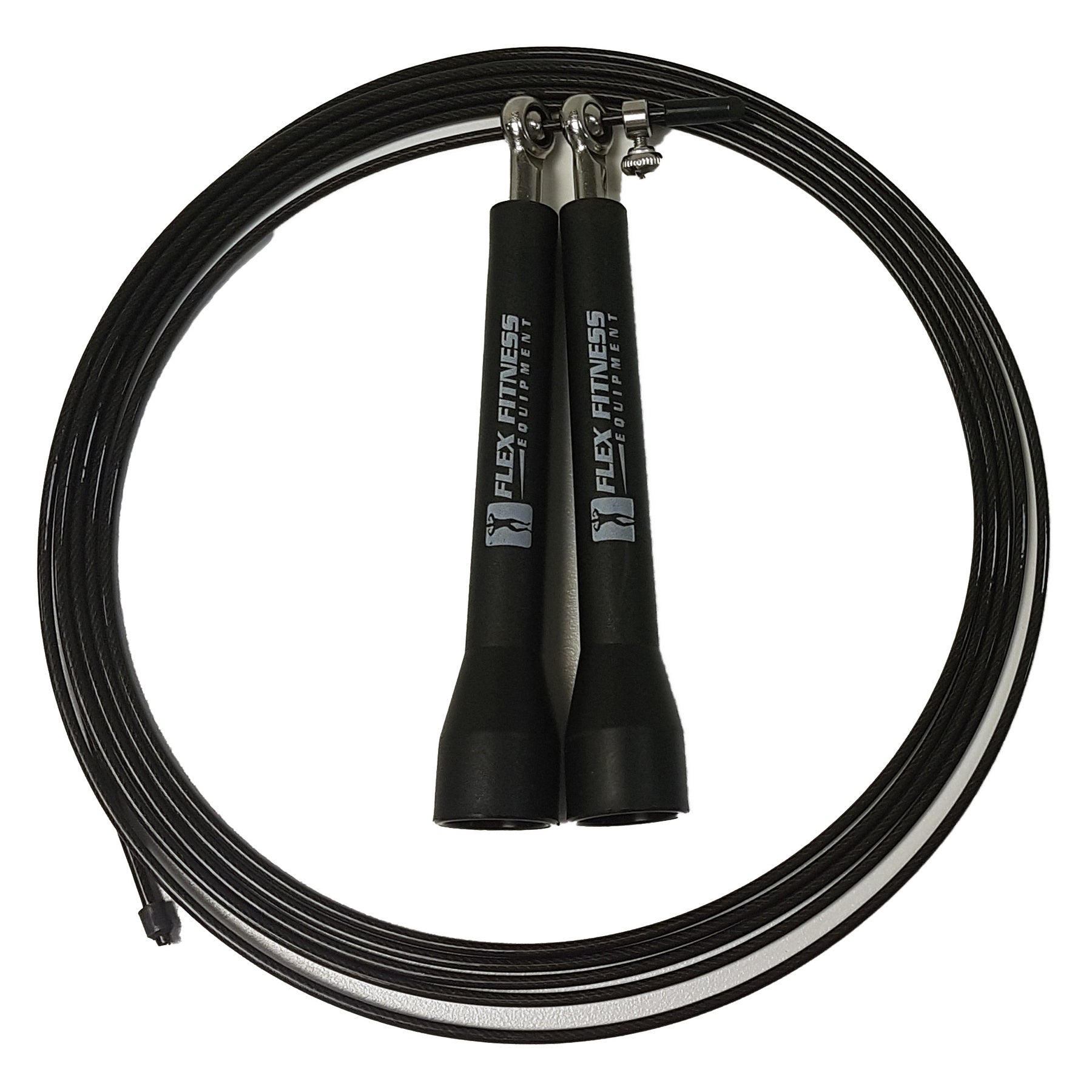 Competition Speed Rope Speed Rope SR-1 Black Plastic Handles, Lightweight speed rope – Flex ...