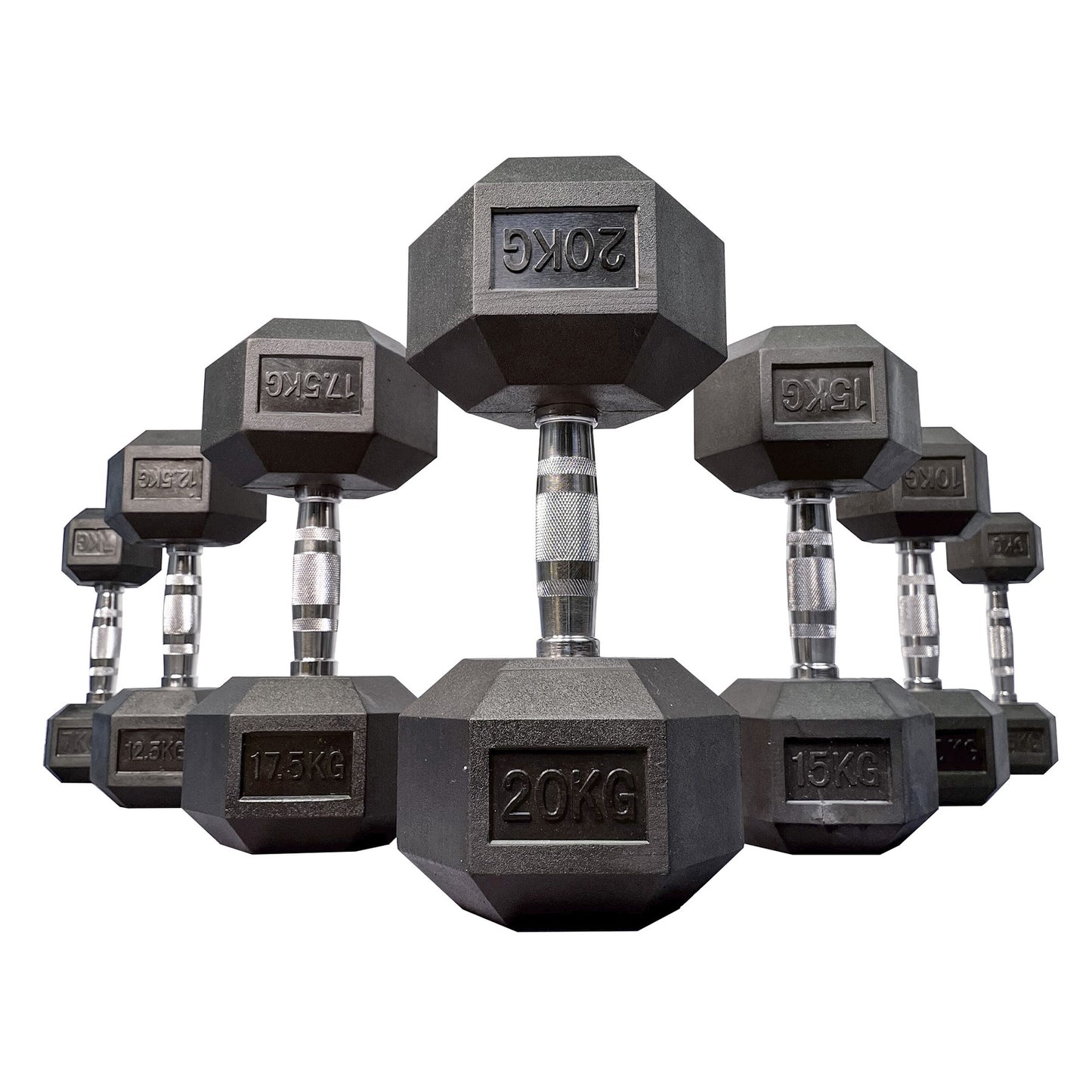 Hex Dumbbell: Medium Bundle 5kg to 20kg