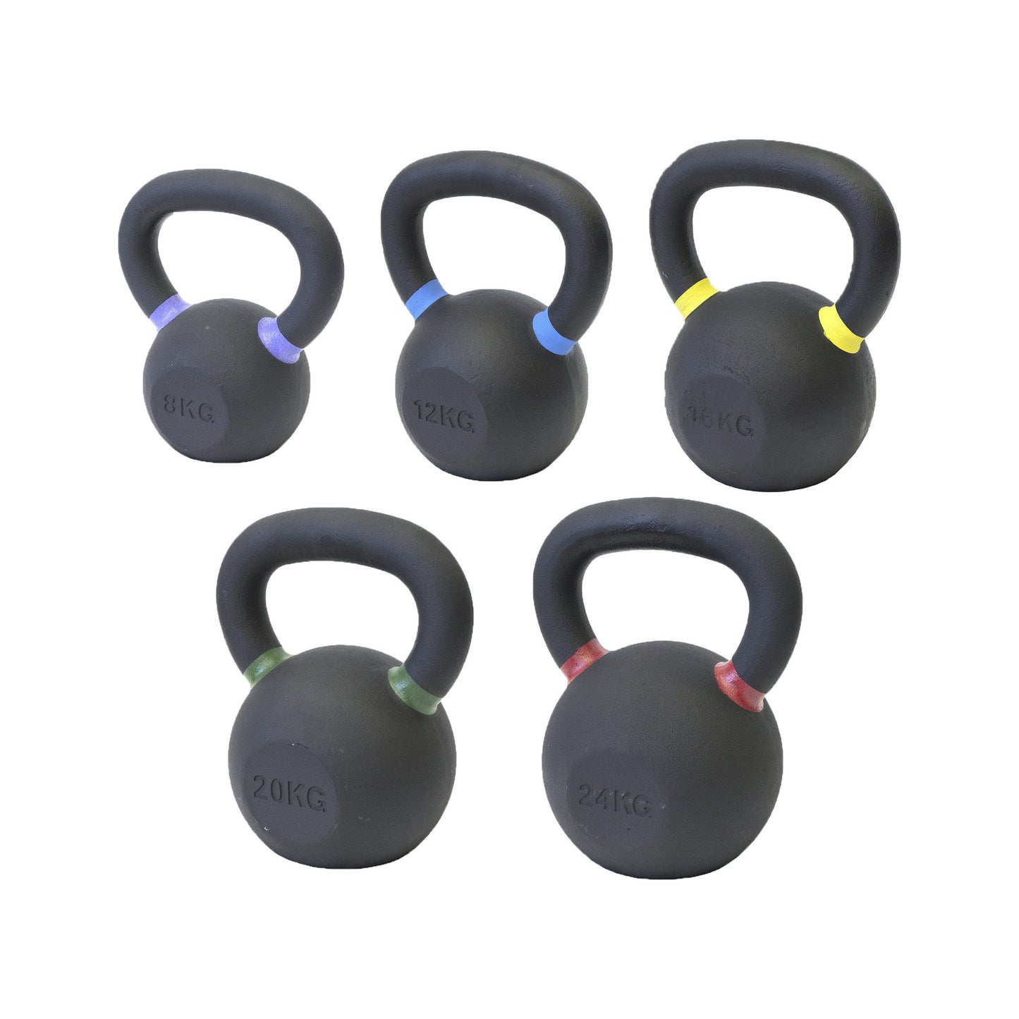 V2 Iron Kettlebell Fab Five Bundle (8, 12, 16, 20, 24)