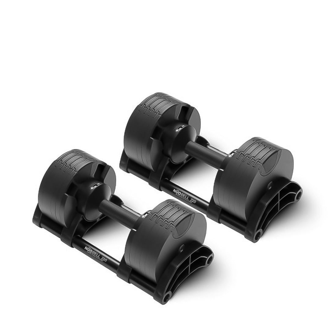 Nuobell 2 20kg Adjustable Dumbbell PAIR Black Handles Flex Fitness nuobell-2-20kg-adjustable-dumbbell-pair-black-handles-flex-fitness
