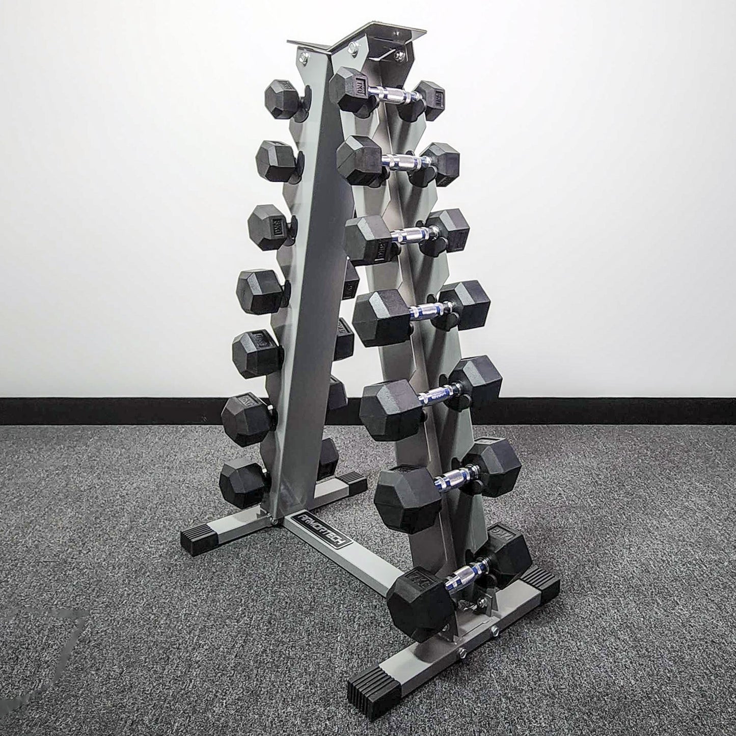 Hex Dumbbell: Starter Package with Rack (1kg to 7kg)