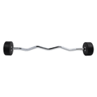 Fixed PU - EZ Curl Barbell 10kg to 55kg - Storage Tower Included - View 4 - Compound Fitness Equipment