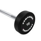 Fixed PU Straight Barbell 10kg to 55kg - Storage Tower Included - View 9 - Compound Fitness Equipment