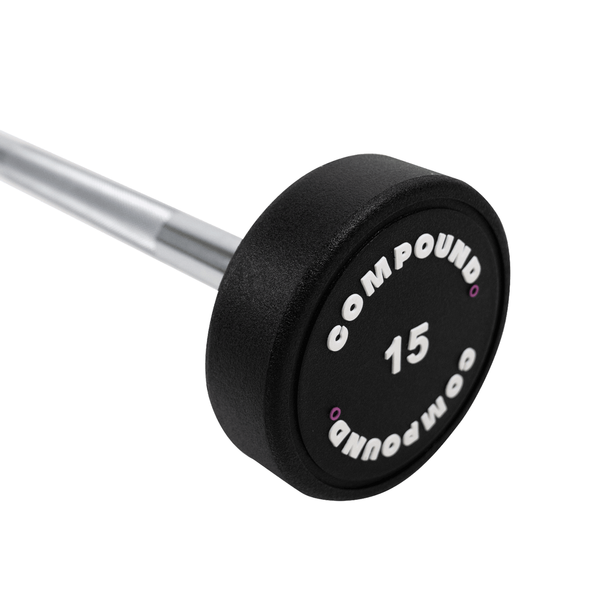 Fixed PU Straight Barbell 10kg to 55kg - Storage Tower Included - View 9 - Compound Fitness Equipment