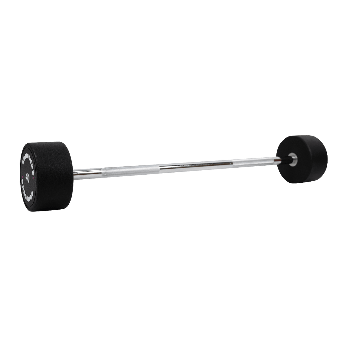 Fixed PU Straight Barbell 10kg to 55kg - Storage Tower Included - View 6 - Compound Fitness Equipment