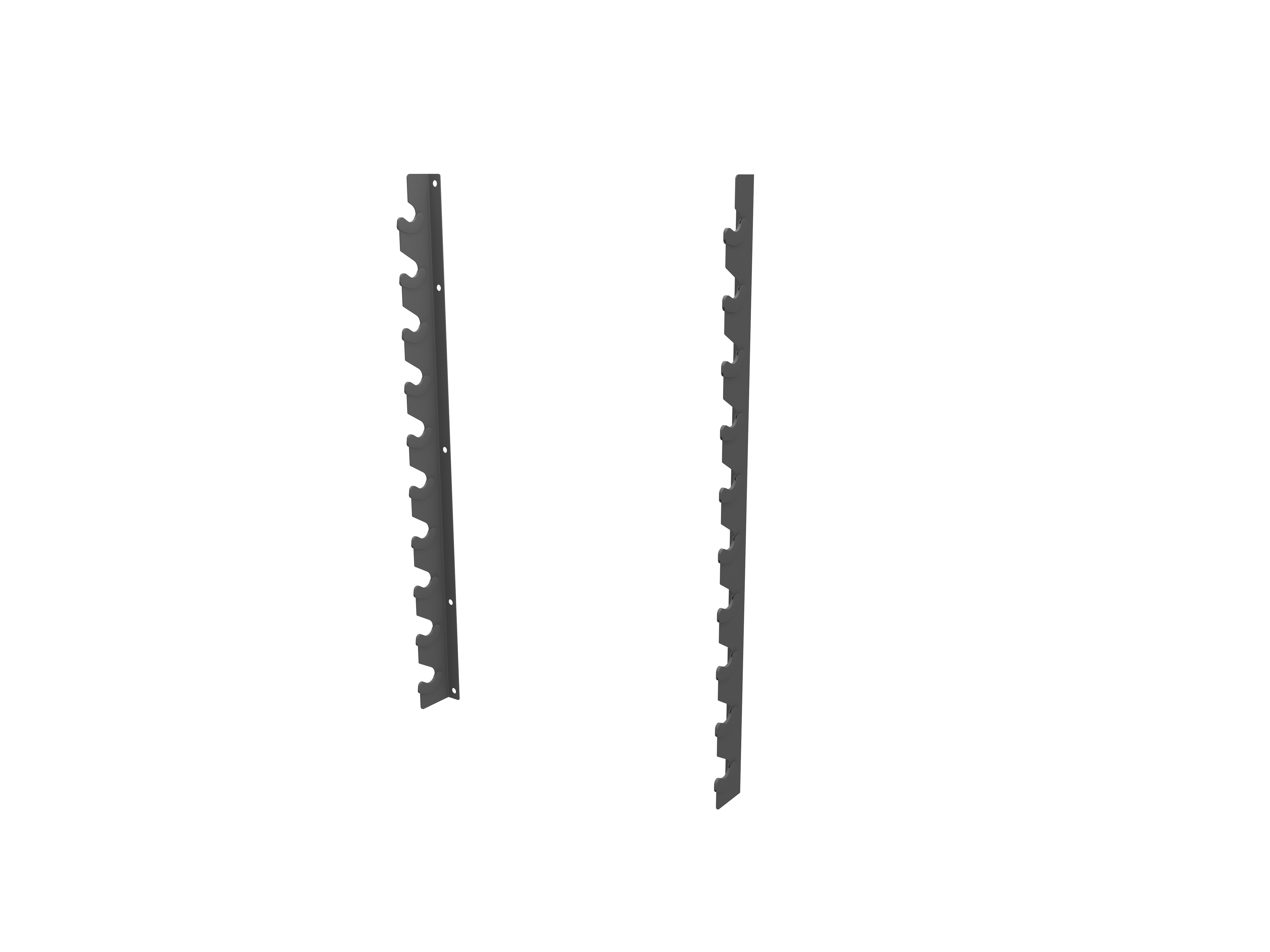 Gun Rack for 10 Bars - Side View - Compound Fitness Equipment