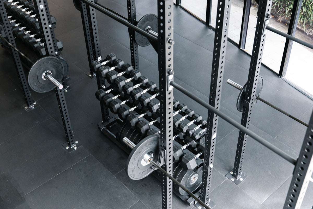 Modular Racking - Dumbbell - Detail View - Compound Fitness Equipment
