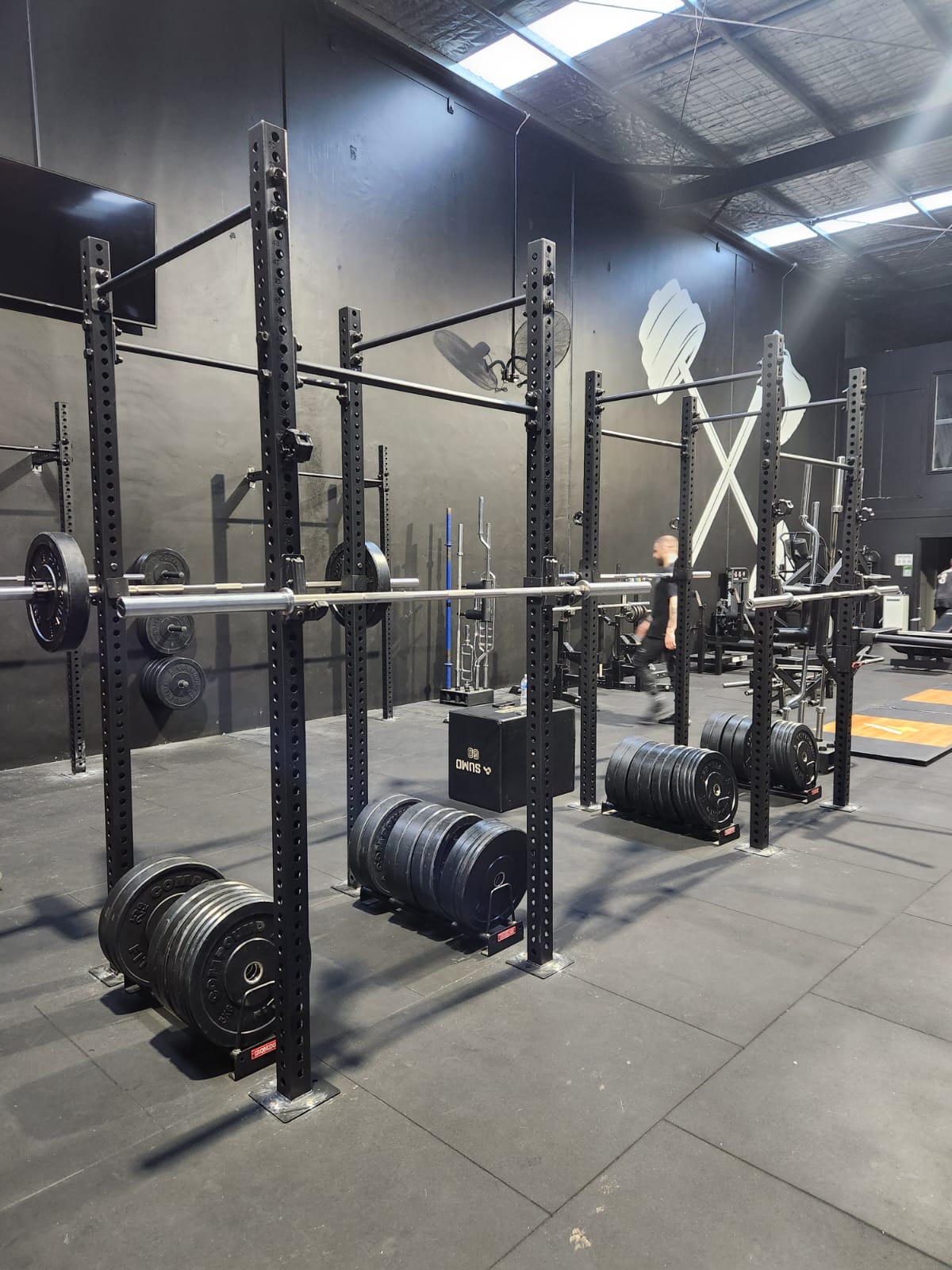 Compound Upright Rig - 2750mm - Side View - Compound Fitness Equipment