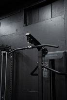 Lat Pulldown / Seated Row - Dynasty side view showing compact footprint design