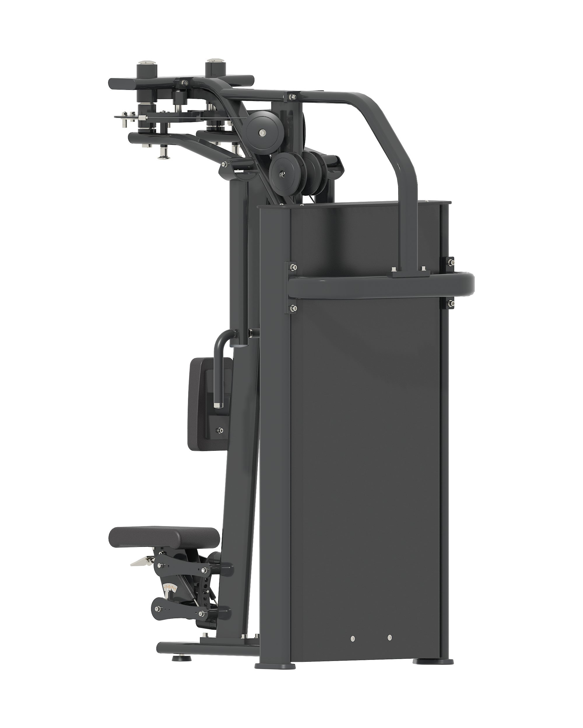Pec Fly Rear Delt Dynasty pin loaded machine, alternate angle 1