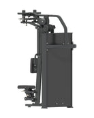 Pec Fly Rear Delt Dynasty pin loaded machine, alternate angle 1