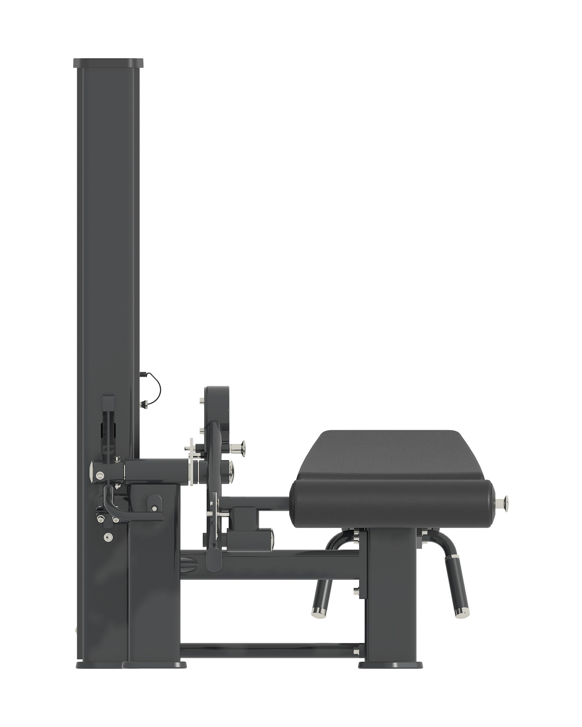Prone Leg Curl Dynasty pin loaded machine, alternate angle 1