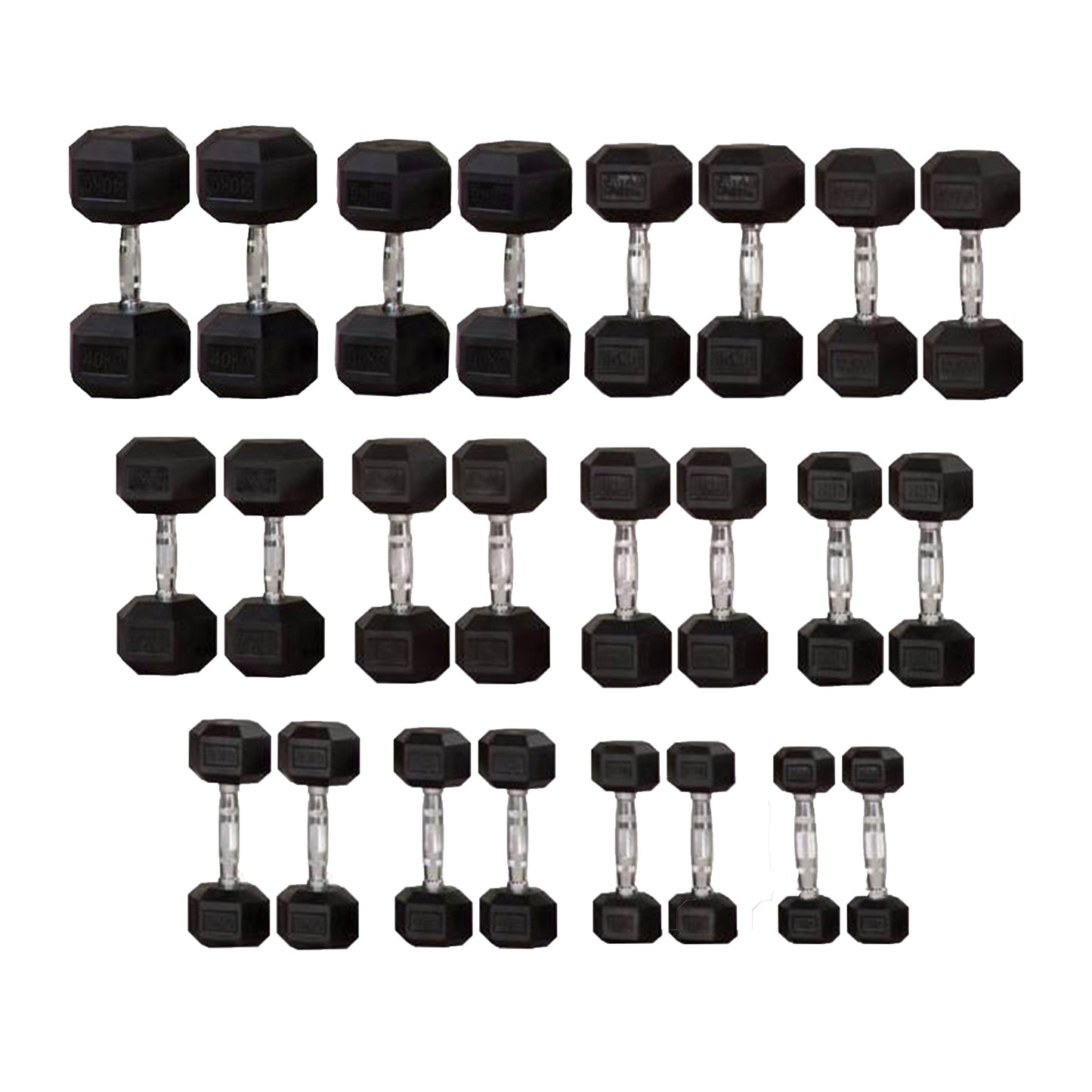 Hex Dumbbell Bundle (5kg to 25kg)