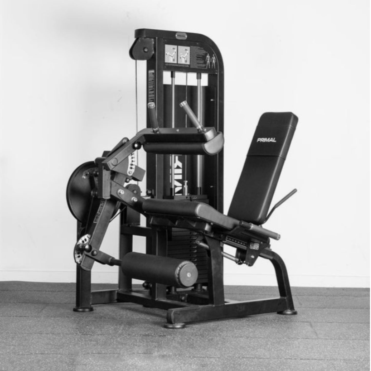 Primal Performance Series 125kg Pin-Select Dual - Seated Leg Ext/Leg Curl