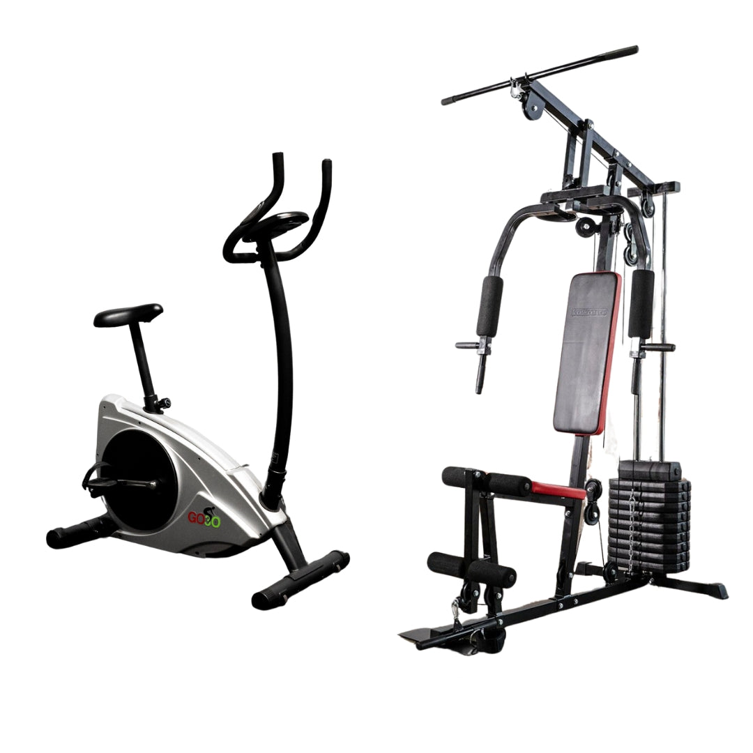 Home Gym & Exercise Bike Cardio Package