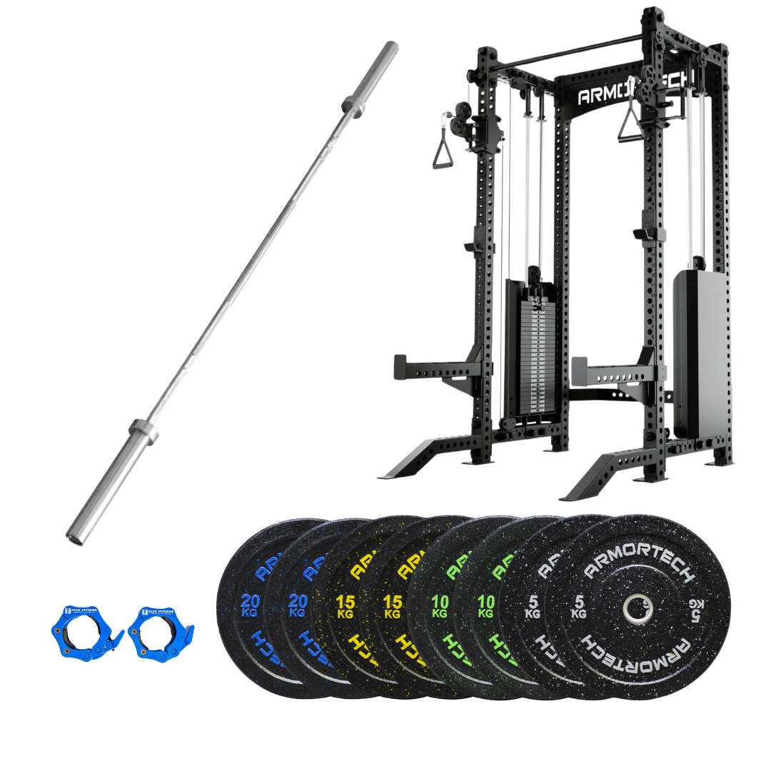 X Series Functional Trainer & Half Rack Power Package 1