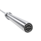 Bespoke Olympic Lifting Barbell - Chrome - Front View - Compound Fitness Equipment