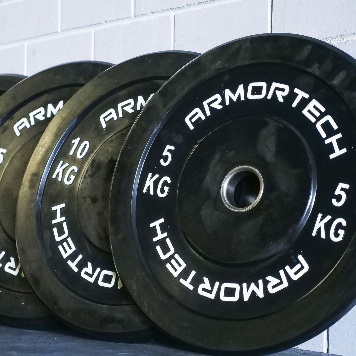 Armortech 80KG Black Bumper & Barbell Package